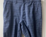 Hang Ten Men&#39;s  34 Blue Plaid Stretch Lightweight  Shorts - £8.69 GBP