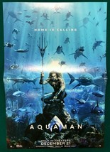 AQUAMAN () DC Comics Warner Bros  movie 11&quot; x 17&quot; promotional poster - £11.79 GBP