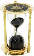 Antique Vintage Brass Sand Timer Hourglass with Compass with Attractive ... - $27.98