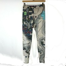 Women Size XL Bombsheller Seattle Washington 1890 City Map Workout Yoga Leggings - $93.09