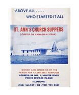 1970s Cavendish Prince Edward Island St Ann Church Supper Menu Brochure ... - $56.04 CAD