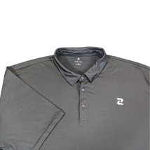 Zelos Men&#39;s Golf Polo Shirt Black Stretchy Performance Short Sleeve Size 4X - £18.08 GBP