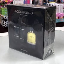Dolce & Gabbana Pour Homme 3-PCs Men Set, 4.2 Oz + 1.6 As Balm + 1.6 Gel - $72.98