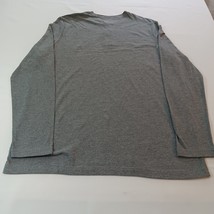 Croft & Barrow RN#73277 Men's Gray Cotton Blend Henley Shirt Long Sleeve Sz LT image 2