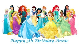 All Disney Princesses Edible Cake Topper Decoration - $12.99