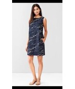 Gap Women&#39;s Dress Twist Back Blue Print Sleeveless Dress Size 2 NWT - £23.97 GBP
