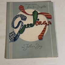 Vintage Father’s Day Card Loving Wishes From Your Daughter Box4 - $3.95