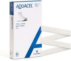 ConvaTec AQUACEL Hydrofiber 0.75&quot;x18&quot; Ribbon Dressing with Strengthening... - $69.01 CAD