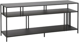 Henn&amp;Hart Rectangular Tv Stand With Metal Shelves For Tv&#39;S Up To 60&quot; In - $212.22