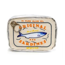 Novelty Retro Canned Sardines Style Cosmetic Bag  Makeup Bags Cute Porta... - £42.70 GBP