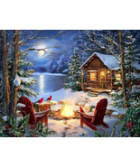  Cabin Snow Landscape Cross Stitch Pattern***LOOK*** - $4.95