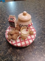3&quot; Candle Topper Milk and Cookies by Our America 2000 Vintage - £19.77 GBP