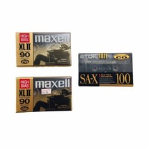 2 Maxell XL II 90 min IEC Type II High Blank Audio Cassette Tape + TDK SA-X 100 - £14.84 GBP