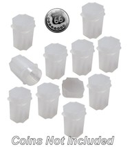 Silver Round Medallion Square Coin Tubes by Guardhouse, 39mm, 10 pack - £10.81 GBP
