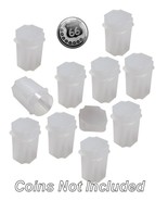 Silver Round Medallion Square Coin Tubes by Guardhouse, 39mm, 10 pack - $13.49