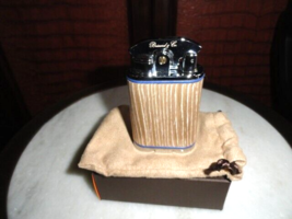 Brizard  Gatsby Table Lighter covered in Bleached Oak &amp; Blue ( Empty-No ... - $272.25