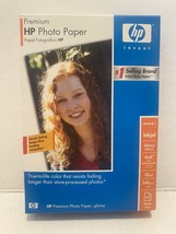 HP Premium Glossy Photo Paper 4x6 100 Sheets 10 Mil Thickness 64 Lb Inkj... - $11.00