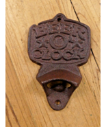 Cast Iron Beer O&#39; Clock Beer Soda Bar Bottle Opener Wall Mounted *CHIP I... - €7,77 EUR