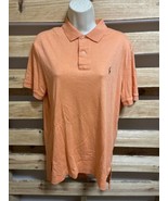 Polo Ralph Lauren Orange Polo Shirt Men&#39;s Size Medium KG Casual Careerwear - £19.57 GBP