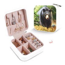 Leather Travel Jewelry Storage Box - Portable Jewelry Organizer - Gentle - £12.12 GBP