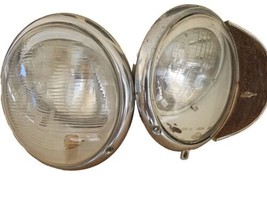  VW OEM Bug Beetle, Bus, Volkswagen 1960’s Headlight Lens, Assemble pair - £174.52 GBP
