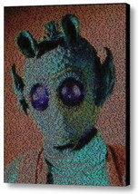 Amazing Star Wars Greedo Quotes Mosaic Framed 9X11 Limited Edition Art w/COA - £15.43 GBP