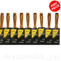 Linzer ProjectSelect #1123 1-1/2&quot; All Paints Polyester Brush Pack of 10 - £60.50 GBP
