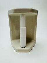 Ceramic Tile Bathroom Wall Mount Toilet Paper Holder MCM Bone 1950s Deco... - $49.99