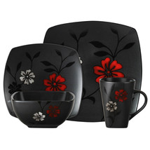 Gibson 16-Piece Evening Blossom Dinnerware Set - £92.94 GBP