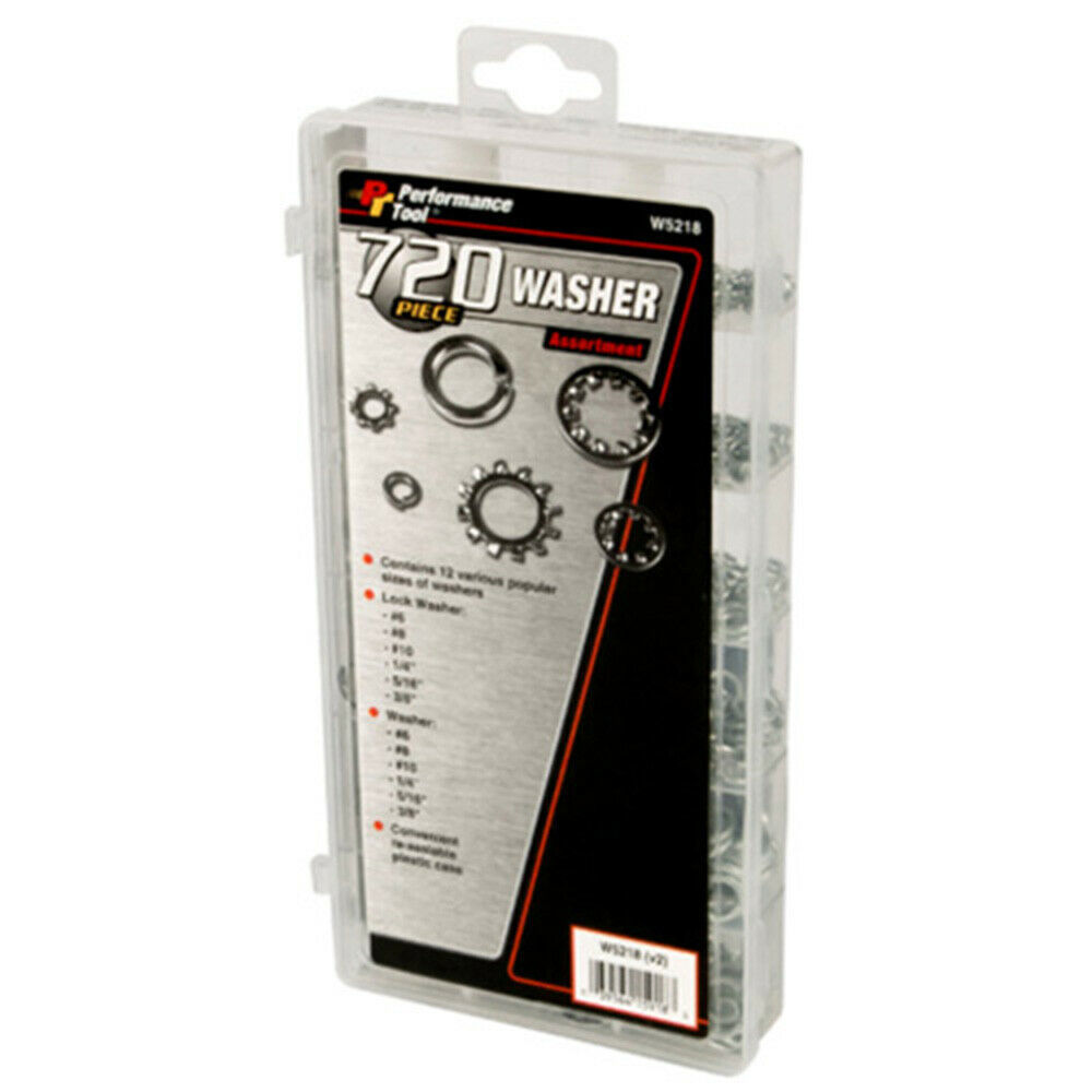 Performance Tool W5218 Washer Assortment - 720 Pieces - $15.93