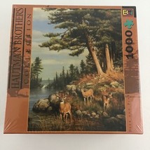Hautman Brothers Collection Deer And Pine 1000 Piece Puzzle New Sealed  - $31.63