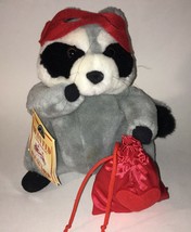 Hallmark Love Bandit Plush Raccoon Wanted for Stealing Hearts Tag Valentine 10&quot; - £9.39 GBP