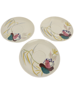 Vintage Set of 3 Red Wing Pottery USA CAPISTRANO 6&quot; Saucer Plates c1953 - $184.55 MXN