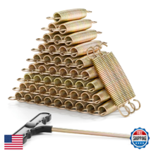 LUDACOO 6" Trampoline Springs Heavy Duty Stainless Steel Swivel &amp; Straig... - $67.54