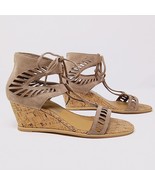 Dolce Vita Linsey Womens Size 7.5 Wedge Gladiator Sandal Almond Tan Sued... - £22.33 GBP