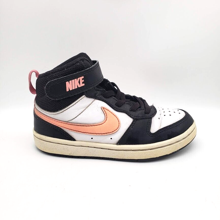 NIKE Court Burough High Top Sneakers Jordan Pink (Lil Kids Size 11) CD7783-005 - $24.70