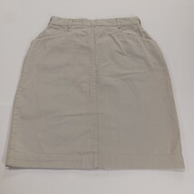 Averroe RN#40787 Women's Tan/Beige Cotton Rear Zip & Slit Denim Skirt Size 16 image 12