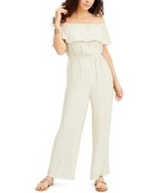 MSRP $99 Thalia Sodi Off-The-Shoulder Jumpsuit Natural Size Medium - $18.81