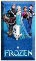 Disney Frozen Anna Elsa Hans Olaf Single Light Switch Plate Children&#39;s Bedroom - £8.78 GBP
