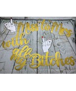 Miss to Mrs With All My B Bachelorette Gold Glitter Banner Bachelorette ... - £12.69 GBP