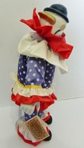 Bisque Clown Hand Painted Red White Blue 1991 Circus Parade Collection Porcelain - £19.78 GBP