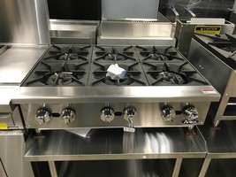 Atosa 36in. 6 Burner Gas Heavy Duty Hot Plate ACHP-6 Nat/LP Gas Free Shipping - $1,042.00