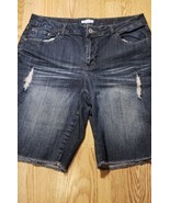 Cato Denim Women&#39;s Bermuda Jean Shorts Size: 14 CUTE Pockets - £12.44 GBP