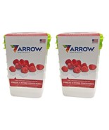 2 ~ Arrow Home Products 1 pt White Food Storage Container Set 5 pk BPA F... - $35.99