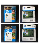 HP 57 Tri-Color Ink Cartridge Original Genuine OEM ( 2 Packs) Warranty E... - £17.55 GBP