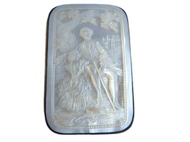 c1880 Carved Mother of Pearl Wallet - £349.52 GBP