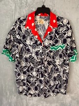 Vintage KEN DONE original design Hawaiian Tropical Artsy Shirt Vintage Sz Large - £59.48 GBP