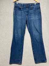 J Crew Womens Slim Boyfriend Denim Jeans 30 Straight Stretch Med Wash Casual - $36.88