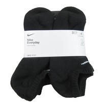 Nike Everyday Cushioned No Show Socks Black 6 Pack Womens 6-10 / Youth 5... - $26.99