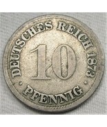 1873-G Germany 10 Pfennig VG Coin AE351 - £8.39 GBP